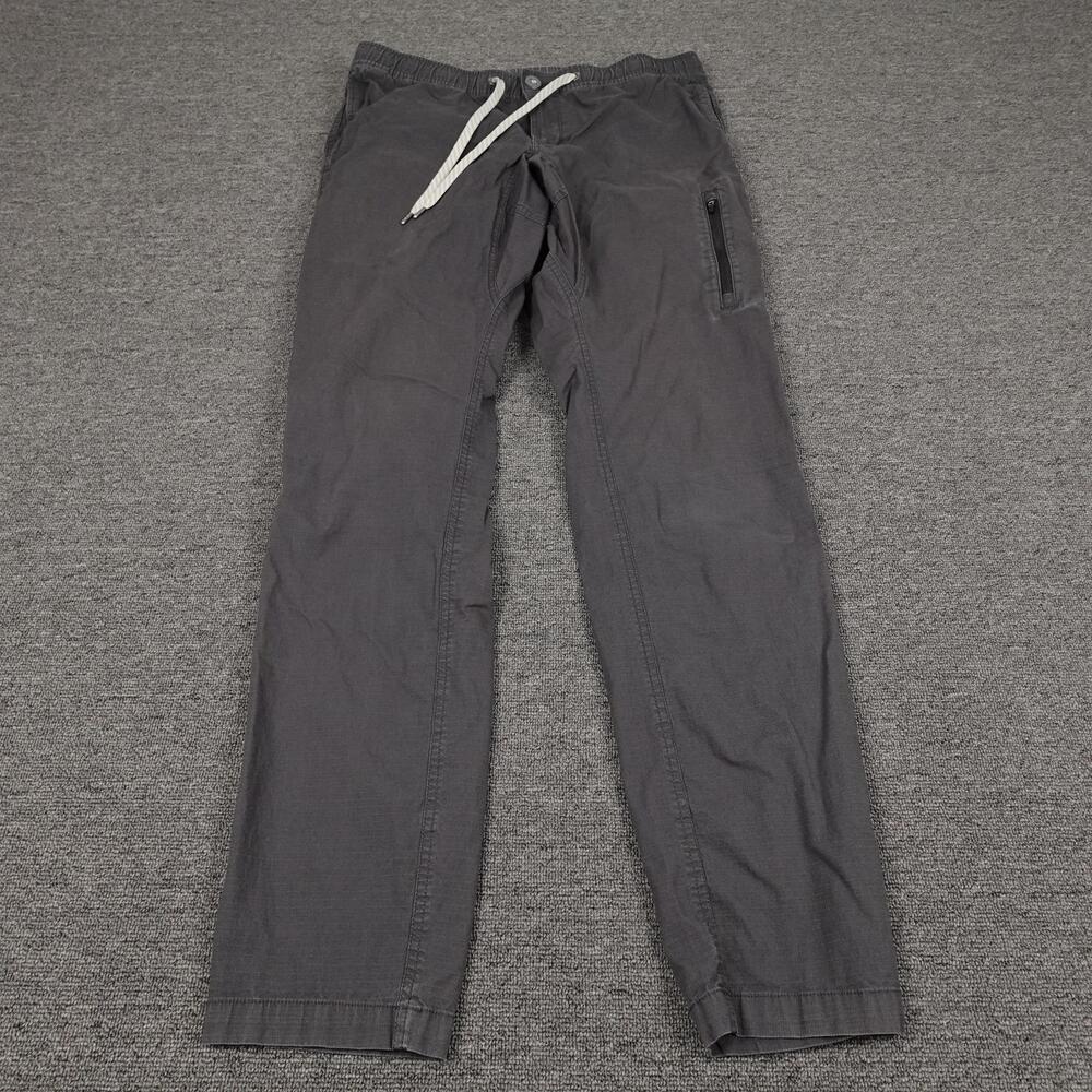 Vuori Ripstop Climber Pants Mens Large 36x31 Gray Hiking Outdoor Zip Pocket V412